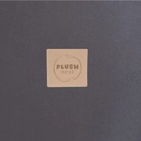 Suchý bazén pre deti zamatový 90 x 30 + 200 loptičiek - šedý