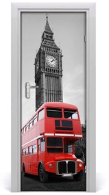 Fototapeta samolepiace dvere londýnsky autobus 75x205 cm