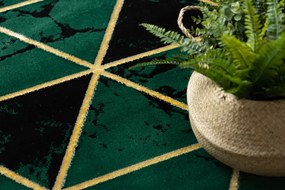 Dywany Łuszczów Kusový koberec Emerald 1020 green and gold kruh - 160x160 (priemer) kruh cm