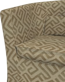 Poťah na kreslo Ektorp Tullsta farba produktu béžová látka zapletaná, vzorované