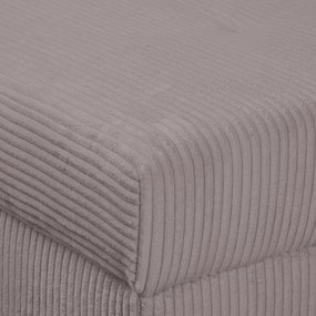 Sivá menčestrová rohová pohovka (pravý roh) Ariella – Ropez