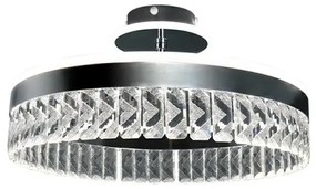 LED Stmievateľný prisadený luster LED/75W/230V 3000-6500K chróm + diaľkové ovládanie