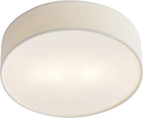 Moderné stropné svietidlo biele so zamatovým tienidlom 38 cm 2-Lights - Luz