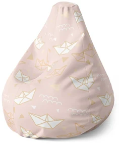 Sablio Sedací vak Pear Skladacie lodičky - 70 x 95 x 15 cm