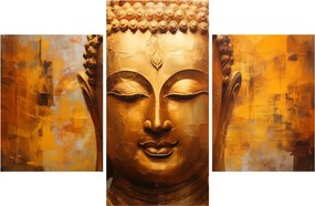 Obraz - Budha, olejomaľba (90x60 cm)