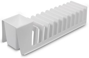 ALTOM Malý odkvapkávač na riad, až na 12 tanierov + príbory, biely