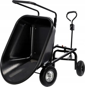 CH Čierny záhradný vyklápací vozík Westy - 160 l