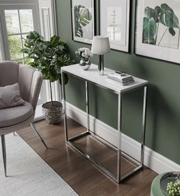 KONZOLA BELLA BIELY LESK + CHRÓM