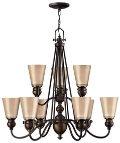 Hinkley HK-MAYFLOWER9 - Luster na reťazi MAYFLOWER 9xE27/60W/230V