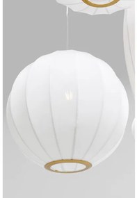 Nilay závesná lampa biela/zlatá Ø80 cm