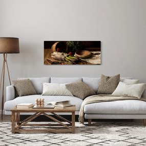 Obraz špargle na stole (120x50 cm)