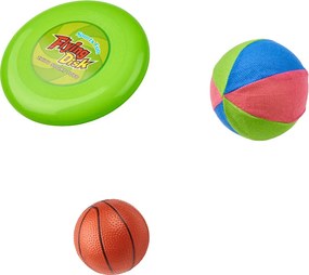 KIK Športová sada 5v1 pre deti: bedminton, basketbal, volejbal, tenis, frisbee