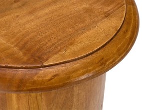 furniture-nabytek.cz - Masívna komoda Texas z akácie, lakovaná, prírodná – 32×32×76 cm