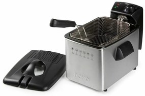 Fritéza DOMO DO465FR z nehrdzavejúcej ocele, 4 l, 4 l