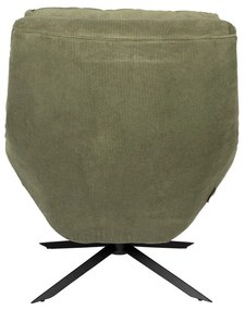 Zelené zamatové kreslo Vince – Dutchbone