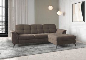XXXLutz ROHOVÁ SEDAČKA, textil, tmavohnedá Sit & More - Sedačky - 000144013337