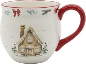Vianočný keramický hrnček Chalet de Noël – Ø 10*9,5 cm