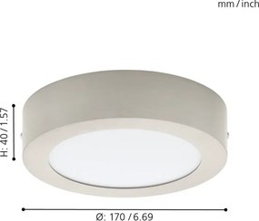 Eglo 78213 - LED Stropné svietidlo FUEVA LED/10,9W/230V