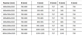 Mexen Pretoria, sprchovací kút 80 (dvere) x 110 (stena) cm, 6mm číre sklo, chrómový profil + biela sprchová vanička, 852-080-110-01-00-4010
