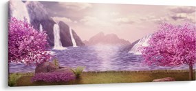 Obraz jazera (120x50 cm)