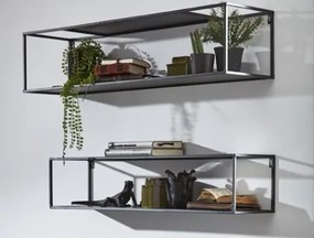 Set 2 ks nástenný regál Leicester 85 cm/75 cm%