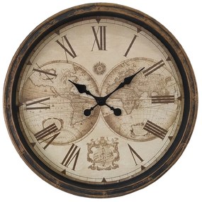Antik nástenné hodiny s pologuľami Wanio - Ø 50*5 cm / 1*AA