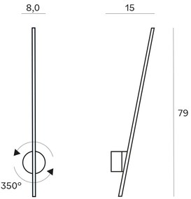 MAXLIGHT W0297 - LED Vonkajšie nástenné svietidlo SPIDER LED/8,4W/230V IP44 zlatá