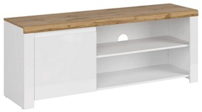 Stojan na televízor VILGO 1D160, lesklá biela