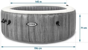 Nafukovacie jacuzzi s hydromasážou a Wi-Fi ovládaním 4 osoby
