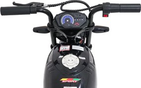 Elektrická motorka SUPERMOTO čierna