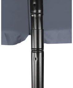 Slnečník so stredovou tyčou Soluna Ø 180 cm sivý