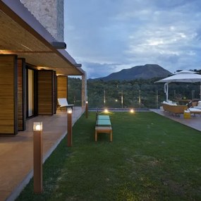 Priemyselná vonkajšia stojaca lampa hrdzavohnedá 70 cm IP44 - Denmark