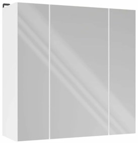 Závesná kúpeľňová skrinka so zrkadlom POLA 3L biela