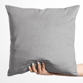 Biante Zamatová obliečka na vankúš Velvet Prémium SVP-039 Sivá 45 x 45 cm