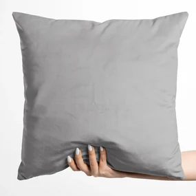 Biante Zamatová obliečka na vankúš Velvet Prémium SVP-039 Sivá 45 x 45 cm