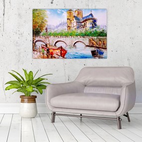 Obraz - Olejomaľba mesta (90x60 cm)