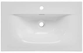 Keramické zapustené umývadlo Sky 80 cm biele