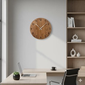 SENTOP | Nástenné hodiny z dreva s luxusným kvalitným dizajnom I SENTOP MAS024-3072-BLACK-30 analógové