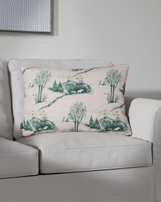 Karin - jednoduchá obliečka, 60x40cm farba produktu biela látka vzorované