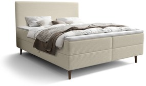 Manželská posteľ 160 cm Napoli Comfort (krémová) (s roštom, s úl. priestorom). Vlastná spoľahlivá doprava až k Vám domov. 1082537