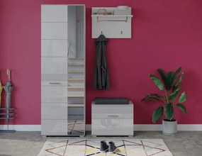 Predsieňový šatníkový panel Linus, biely