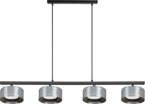 Brilagi - Luster na lane AURA LUX 4xGX53/30W/230V čierna/dymová
