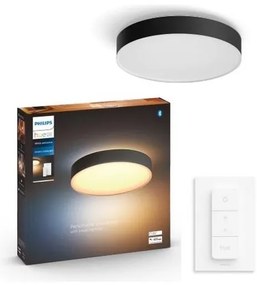 Philips - LED Stmievateľné stropné svietidlo Hue ENRAVE L LED/33,5W/230V čierna+ diaľkový ovládač