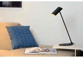 Lucide 19600/01/30 - Stolná lampa HESTER 1xGU10/7W/230V čierna