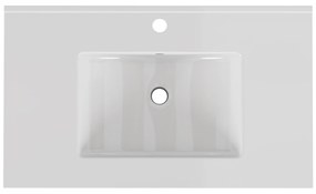 Zápustné umývadlo Houseland Cavelo 80 cm biele