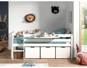 Biele zásuvky pod detskú posteľ 3 ks Pino – Vipack