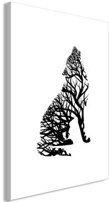 Artgeist Obraz - Wolf Trail (1 Part) Vertical Veľkosť: 40x60, Verzia: Premium Print