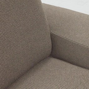 Super strečové poťahy HARMONIA oriešková kreslo ušiak (š. 70 - 100 cm)