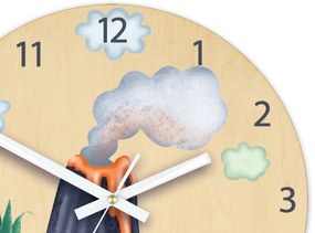 Dětské nástěnné hodiny Ami Sopka 30 cm vícebarevné