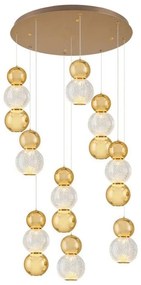 LED luster na lankách CREMONA LED/51W/230V 3000K zlatý